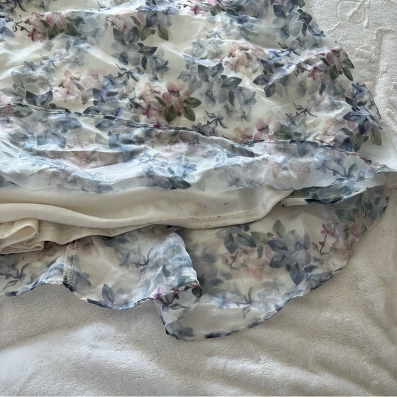 Lulus Effortless Evening Ivory Floral Print Sleeveless Maxi Dress - Picture 11 of 11